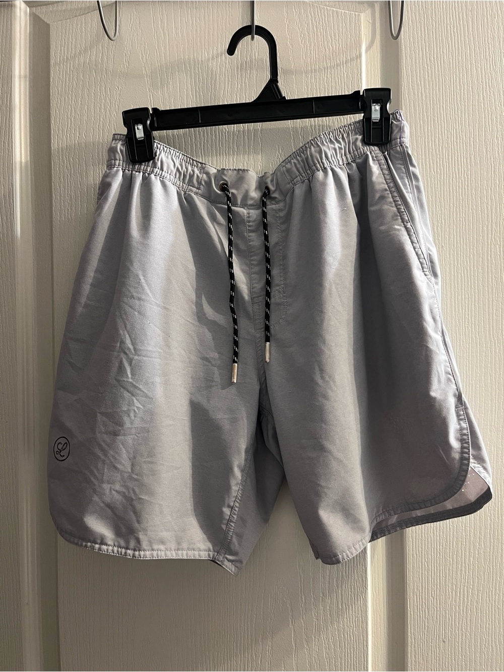 Legends Men's Athletic Shorts Gray Size M Drawstring Zip Pocket Lightweight